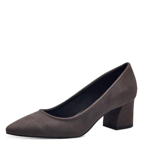 Marco Tozzi Damen Pumps Spitz mit Blockabsatz, Grau (Anthracite), 39 EU
