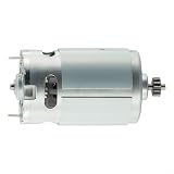 ZWEquipint RS550 Motor 13 Zähne 10.8V für Bosch für GSR10.8-2-LI für TSR1080-2-LI für GSR120LI Akku-Bohrschrauber Ersatzteil Silber Metall Getriebe