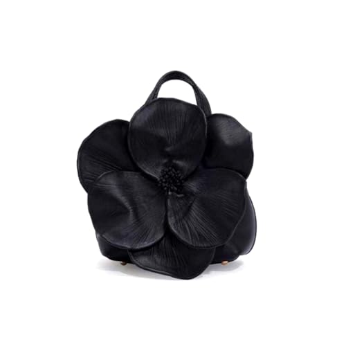 DEBIMY Womens Floral Clutch Purse PU Leather Flower Evening Bags Party Prom Handbag Wedding Crossbody Bucket Purse Black