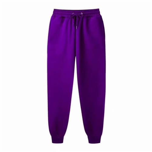 Men's Casual Sports Pants Running Jogging Warm Fleece Trousers Couple Solid Outdoors Streetwear Sweatpants2