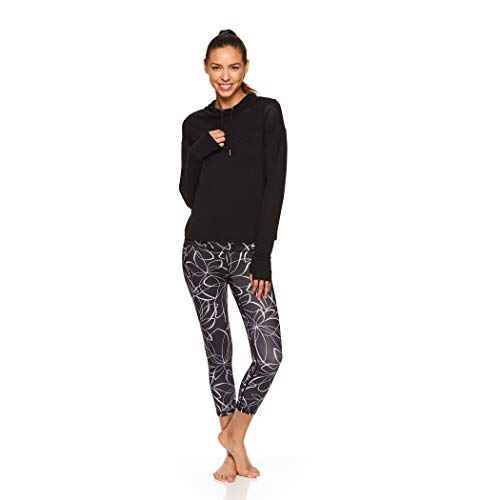Gaiam Women's High Rise Waist Yoga Pants - Performance Compression Workout Leggings