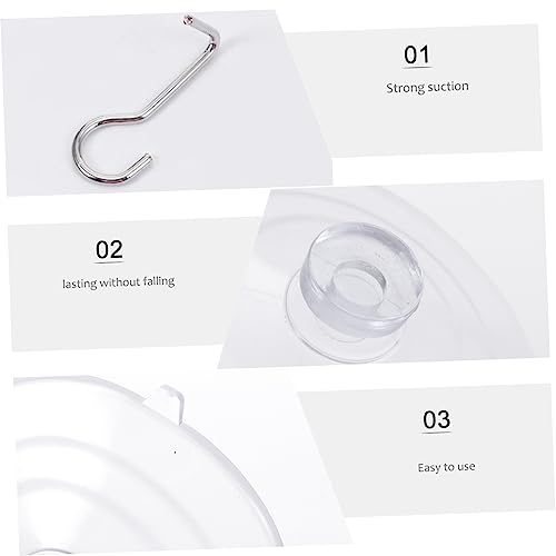 Ventouse PVC transparent Cabilock x36 pour fixation murale sans trace - 7