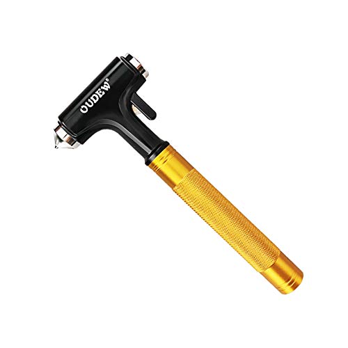 OUDEW Glass Breaker,Escape Tool, Window Hammer, Metal Car Safety Hammer, with Hard Alloy