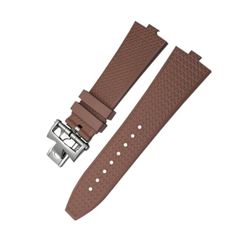 Bracelets de montre caoutchouc fluoré PURYN 24x7mm pour sport et élégance Overseas