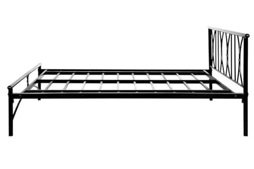 Image of Single Size Bed Without Mattress (Aiden) - Irin Metal Bed Frame, Durable & Stylish Palang for Bedroom, Easy Assembly, Space-Saving Solution, Perfect for Kids, Teens & Small Spaces