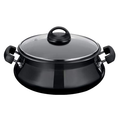 Mini Handi aluminium anodisé dur noir faitout haute résistance anti-adhésif