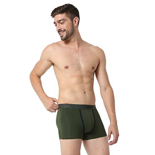 Image of Underjeans Men's Cotton Regular Fit Solid Trunk