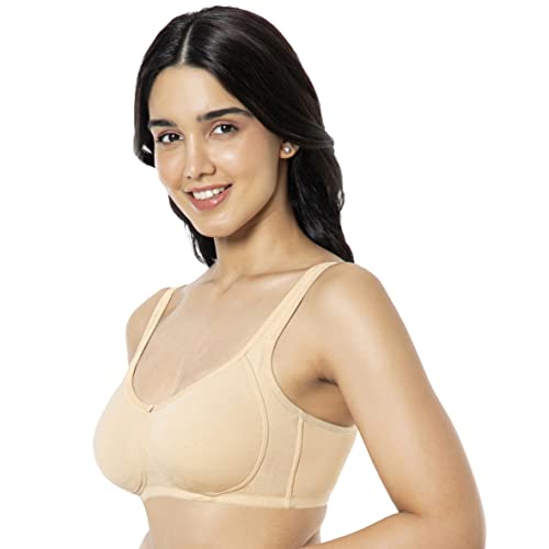 Image of Amante Solid Non Padded Non-Wired Full Coverage Support Bra