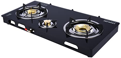 موقد غاز علوي من الزجاج من نيكاي، بـ3 شعلات مع نظام إشعال تلقائي | رقم الموديل NG9093K1