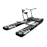 OTELETE Inflatble Water Bike 3.0 for Lake Ocean Water Bicycle for Adults with 3-bladed Propeller Pedal Boats Inflatable Pontoon Mat for Leisure & Entertainment Rental Business,Checker