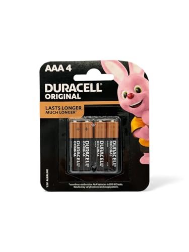 Duracell Original AAA 1.5V Alkaline Batteries LR03/MN2400 Pack of 4