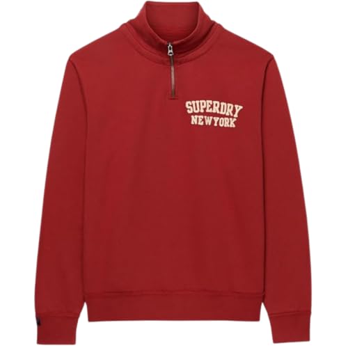 Sweater Homme Superdry Vintage Athletic pull demi-zip molleton chaud