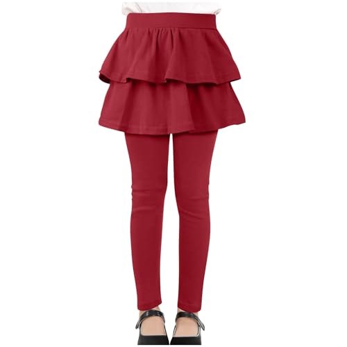 Girls Leggings Ruffle Skirt School Uniform Pants Kids Clothes 4-14 Years Fashion Tutu Kids Pull On Pant 4-14 Years