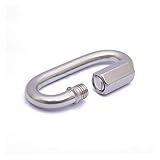 Material: Acero inoxidable AmBAYZ Bloqueo de la Cadena de Llaves de carabinón Gancho, Nuevo Engranaje de Tornillo de Acero Inoxidable Engranaje de trepidante de Tornillo de Tornillo de Tornillo (Color : M4)