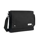 [Neurix] ショルダーバッグ メンズ 撥水 A4 大容量 肩掛け 斜めがけ 帆布 メッセンジャー カバンレディース ユニセックス 軽量 通勤 出張 旅行 通学 バッグ メンズ 人気 おしゃれ (ブラック)