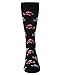 MeMoi Men's Love Bug Rayon from Rayon Blend Novelty Crew Sock Black 10-13