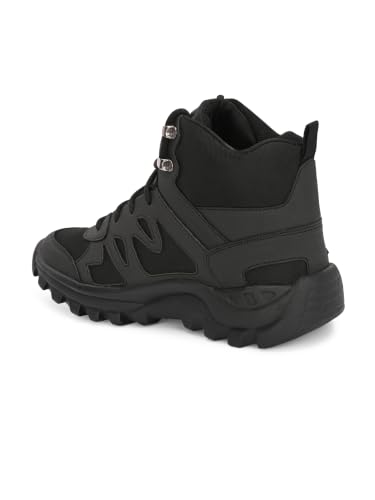 Image of Leo's Fitness Waterproof Canvas High Ankle Boots for Trekking Hiking & Other Casual Purpose