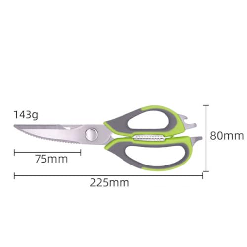 Tesoura De Cozinha Multiuso Desmontável Em Aço Inox Ideal Para Cortar Alimentos, Frango, Peixe, Legu