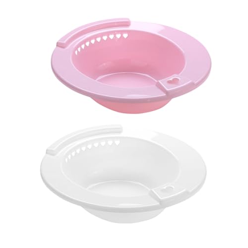 Lavabo portátil para baño de asiento, cómodo pack de 2 piezas resistentes para mujer 2