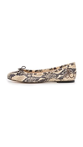 Image of Sam Edelman Women's Felicia Ballet Flat, Modern Ivory Snake, 5 M US