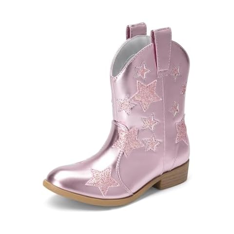 DREAM PAIRS Girls Cowgirl Boots SDBO2405K Cover