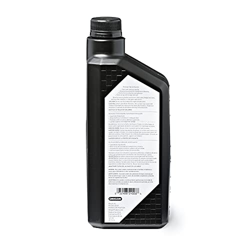 Image of Oregon 54-026 Premium Bar and Chain Oil and Lubricant for Chainsaws, 1 Quart Bottle (32 fl.oz / 946 ml)