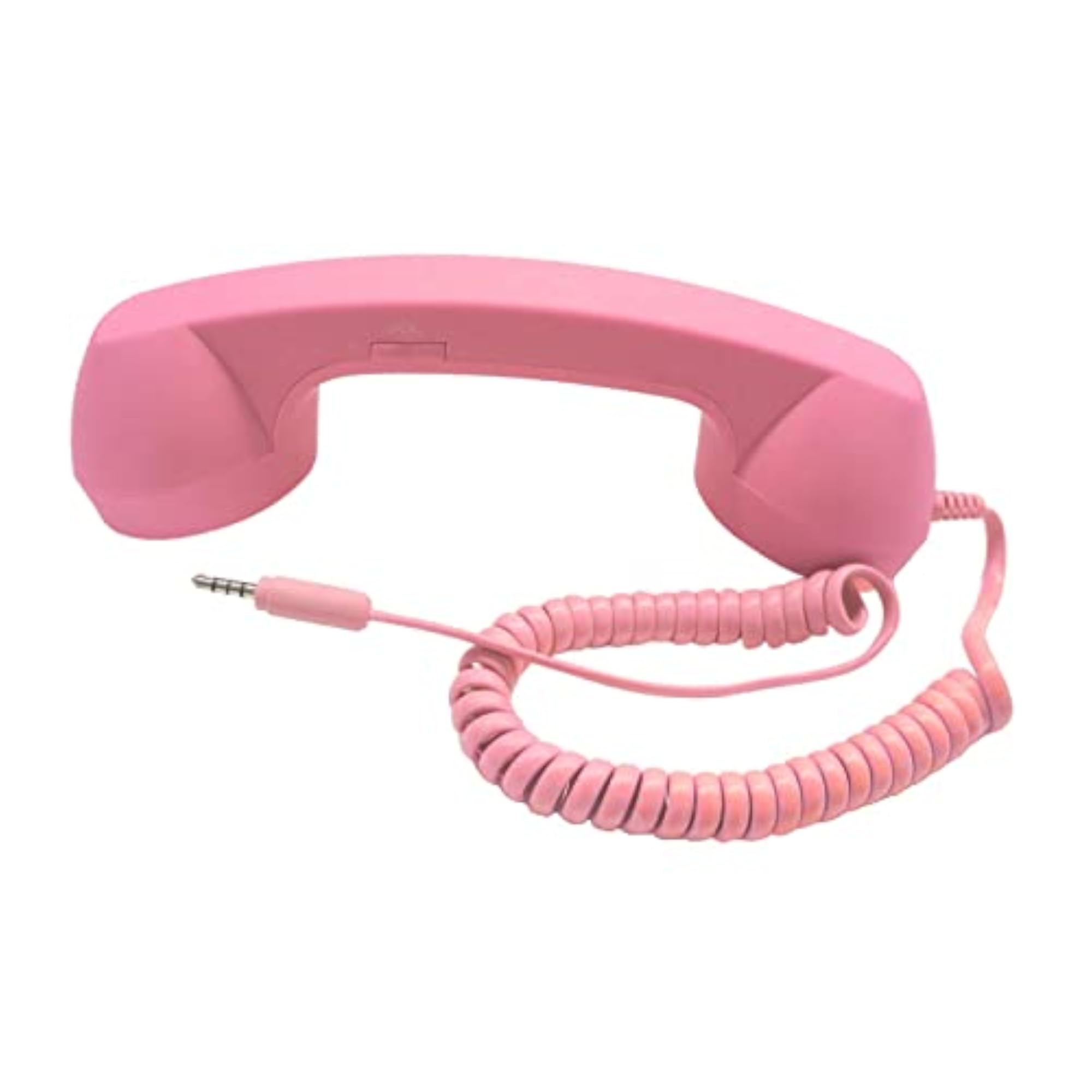 Retro Telephone Handset with 3.5mm Jack for iPhone, Pink