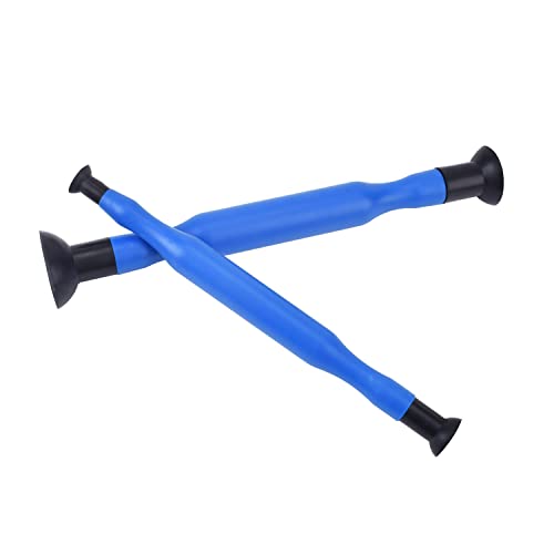 Dedc LT4FJYDN 2Pcs Double Ended Valve Hand Lapping Grinding Sucker Kit Hand Valve Lapping Tool Blue Manual Grinding Stick cover