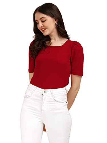 Image of Wedani Women's Solid Regular Fit Blouse