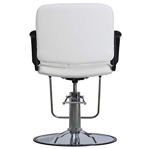 Barberpub Classic Hydraulic Barber Chair Salon Beauty Spa Styling Swivel Equipment 8837 (White) #TOP3