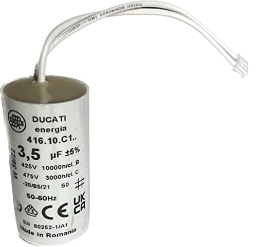 Condensateur 3,5uF/3,5µF pour moteur Bubendorff avec connecteur Cover