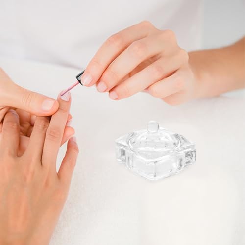 Recipiente de vidrio para líquido de uñas con tapa miniatura 6