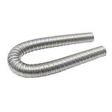 URPIZY Tubo de escape de doble pared de 22 mm para calefacción de aire diésel, apto para salida de 22 mm, ventilación optimizada y evacuación de condensado, longitudes: 60/100/150 cm