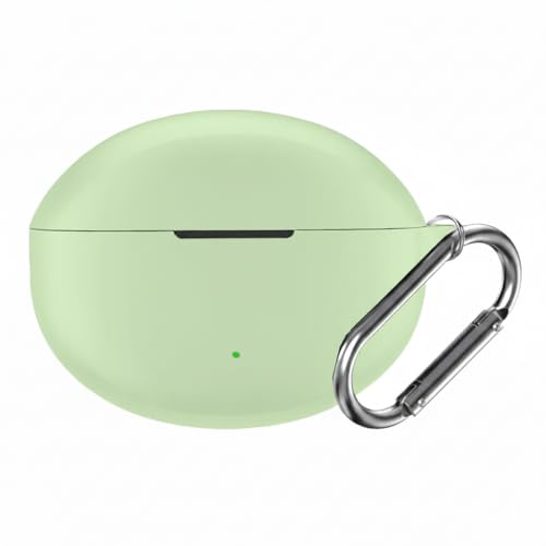 Image of Reiox Soft Silicone Protactive Case Cover Compitable for Oneplus Nord Buds 3 | 3 Pro (Matcha Green)