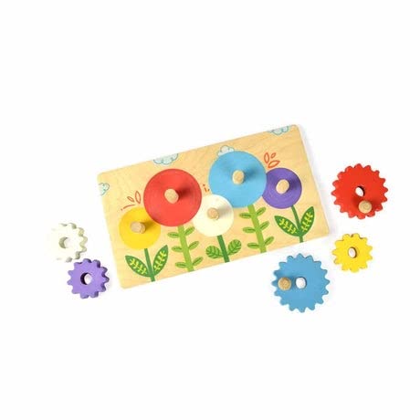 Shumee Wooden Flower Garden with 5 Gears Toy (2 Years+) | Multicolor | Eco Friendly | Handcrafted in India | 100% Child Safe (B09QSZ9WC5) Amazon Price History, Amazon Price Tracker