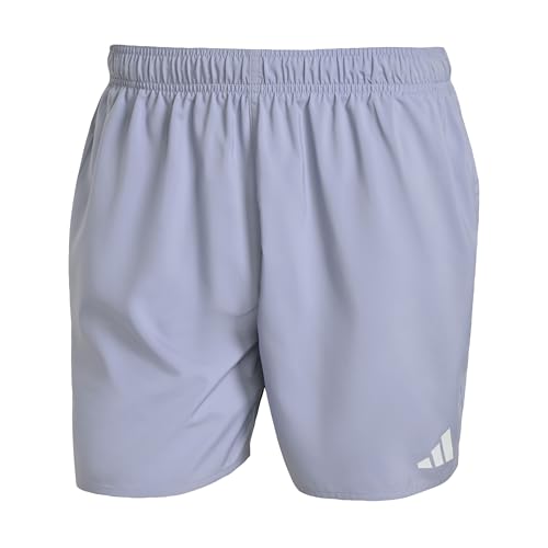 adidas Men's Solid 3-Bars 5-inch Swim Shorts