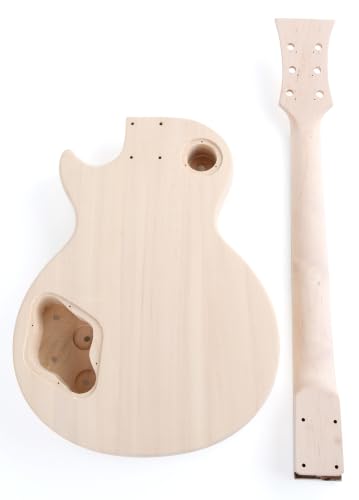 Miniatura 2 de Rocktile Kit Guitarra Eléctrica Single Cut - Diy Cuerpo Caoba Con Tapa Álamo, 2x Humbuckers, Diapasón Palisandro, Mástil Atornillado