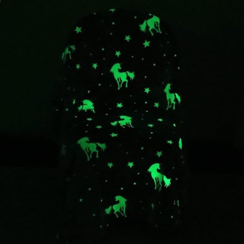 Image of Happy Hues Glow in The Dark Blanket Unicorn-70 x 60 inch / 180 cm x 152cm -Bedroom Decor- Kids-Teens Boys & Girls Travel Lightweight -Throw Blankets Soft Cozy Fluffy (Unicorn, Throw)