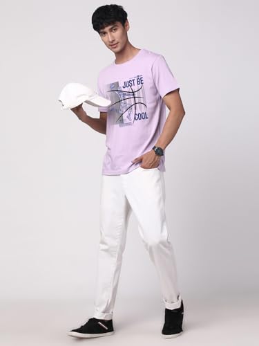 Image of ADRO 100% Cotton Lycra Tshirts for Men Combo Pack of 3 | Regular Fit | Printed T Shirt | Round Neck Half Sleeve| Mens Tshirts