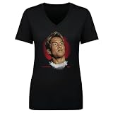 500 LEVEL Kai Asakura UFC Women's V-Neck T-Shirt - Kai Asakura Portrait WHT (Black, Large)