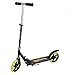 LJHBC Monopattino Scooter da Calcio Pieghevole Grande Ruota da 200mm 8 Anni o più Scooter City Campus Regolabile in Altezza Adulti/Giovani/Bambino Cuscinetto 100 kg Non Elettrico