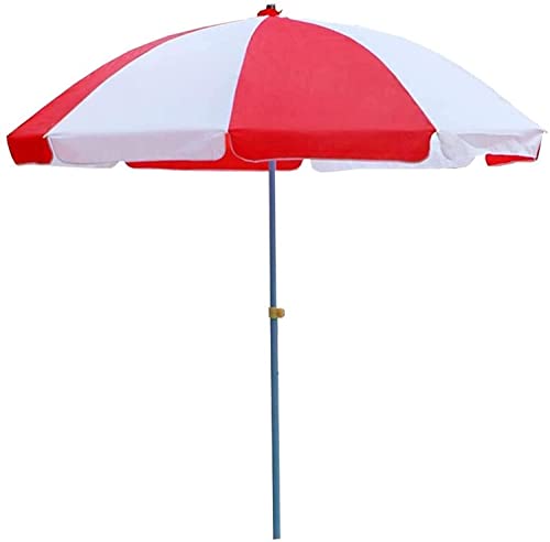 Sombrilla para patio al aire libre con protección UV y estructura de 8 varillas