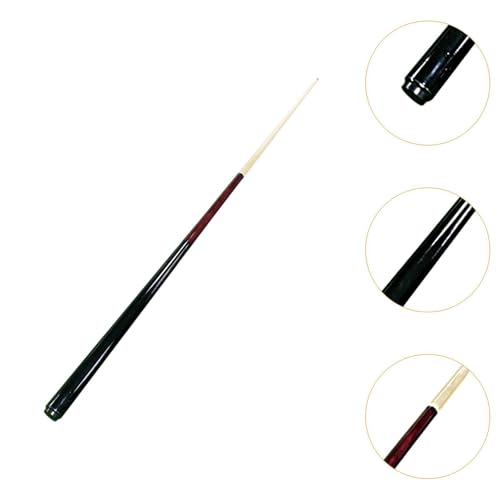 Taco de billar madera 145 cm punta 14 mm negro miniatura 3
