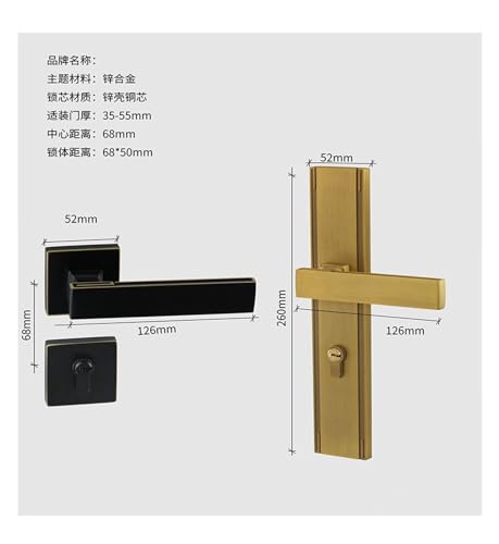Serrure de porte silencieuse pour chambre à coucher FT32 - 3