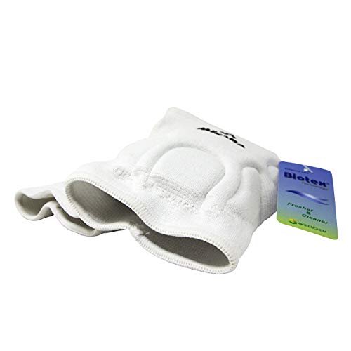 Mikasa 830Jr Competition Antimicrobial Kneepad, White #TOP3