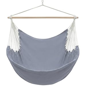 AMANKA XXL Hängesessel Grau 185x130 cm belastbar bis 150kg - Hängestuhl Indoor und Outdoor – dekorativer Hängesessel für Garten - Sitzsack zum Hängen – Hängesitz für kleinen Balkon