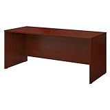 Bush Business Furniture Series C 72W x 30D Office Desk in Mahogany
