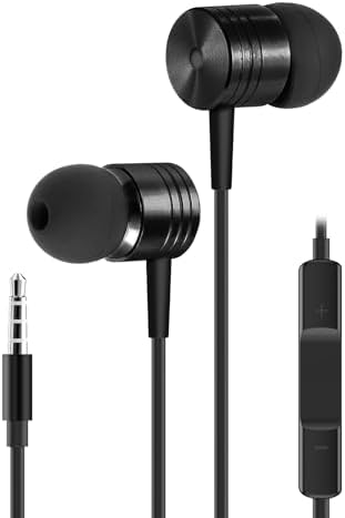 【2024改良型】 イヤホン 有線 インナーイヤー型 アルミニウム合金 音質強化バージョン 有線イヤホン 重低音 1.2m 通話対応 3.5mmジャック マイク付き ハイレゾ クリア通話 3.5mmのコネクタを持つデバイスはすべて互換性があります 4極