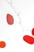 Phoenix Red - Midcentury Modern Hanging Art Mobile in Red | 22