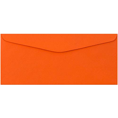 JAM PAPER #9 Business Colored Envelopes - 3 7/8 x 8 7/8 - Orange Recycled - Bulk 250/Box